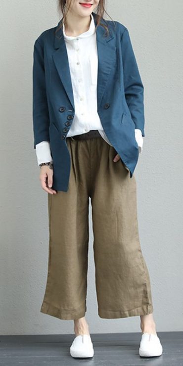 亞麻材質　亞麻衣服穿搭